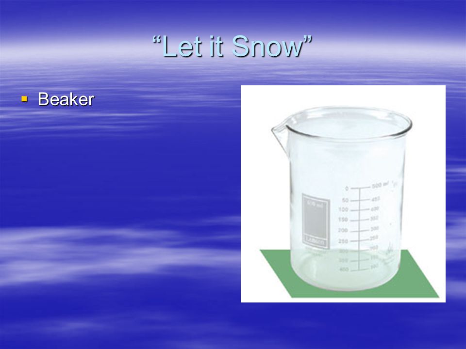 Let it Snow Beaker