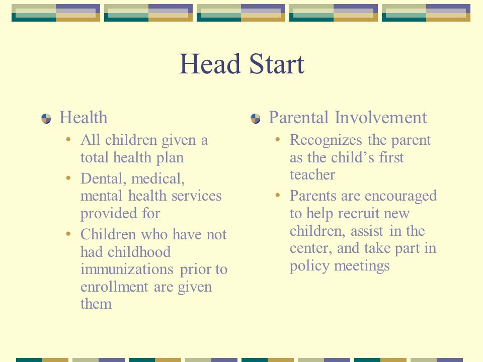 Head Start Health Parental Involvement