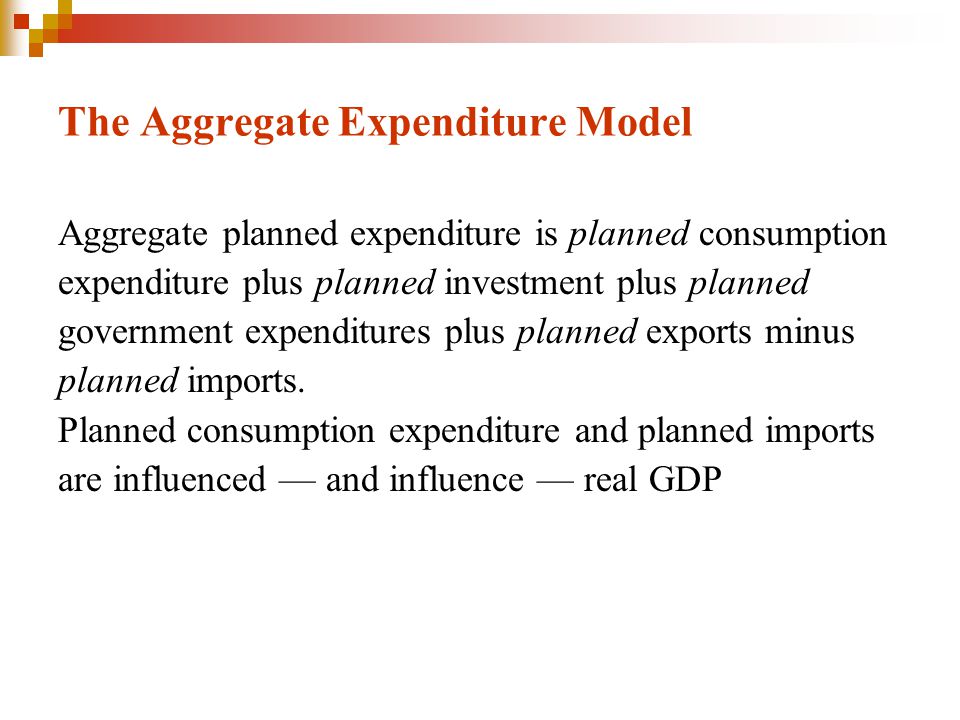 The Aggregate Expenditure Model