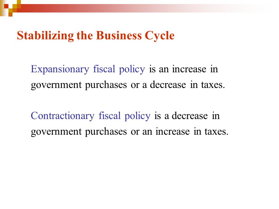 Stabilizing the Business Cycle
