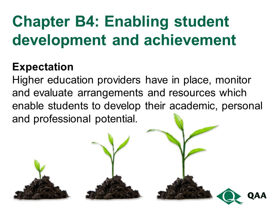 Chapter B4: Enabling student development and achievement