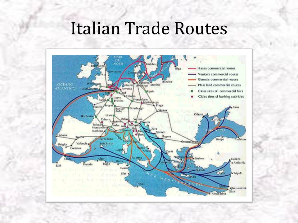 Italian Trade Routes