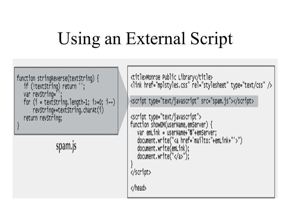 Using an External Script