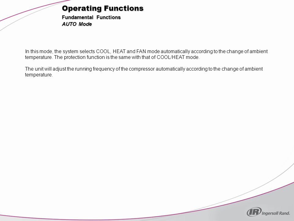 Operating Functions Fundamental Functions AUTO Mode
