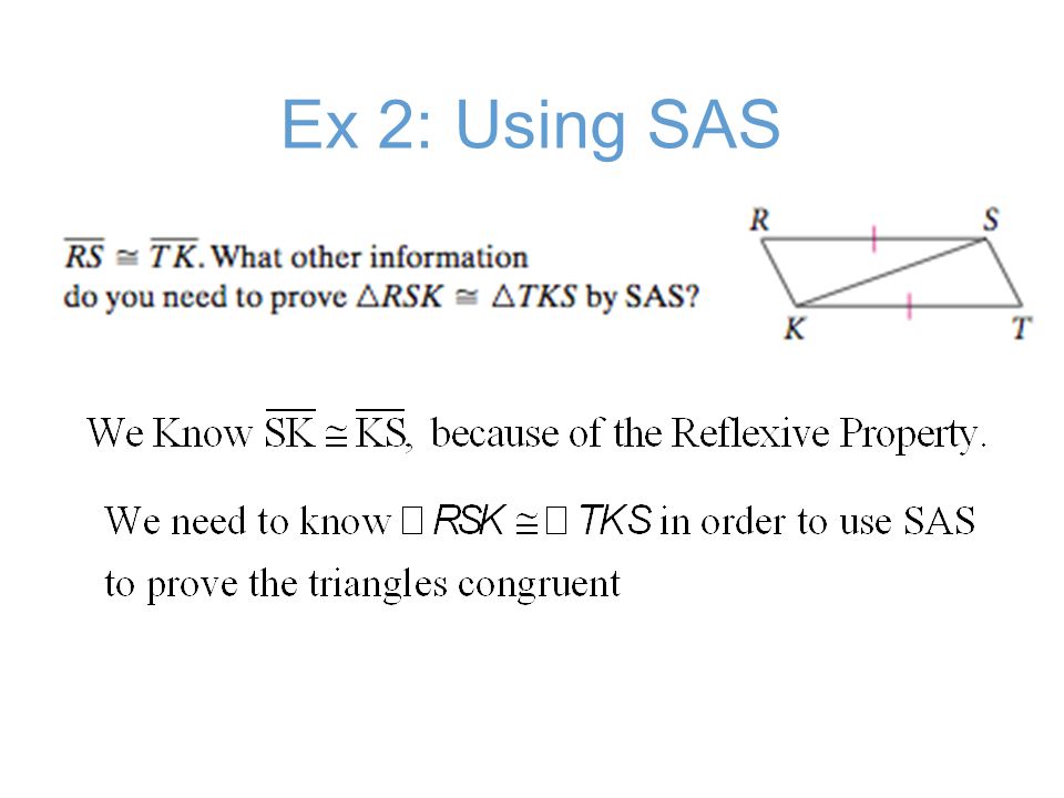Ex 2: Using SAS