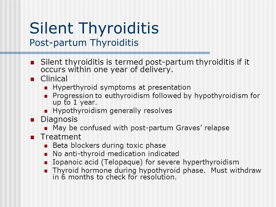 silent thyroiditis