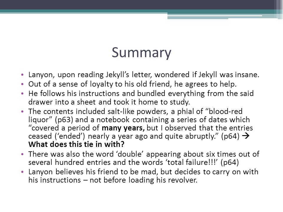 The Strange Case of Dr Jekyll & Mr Hyde - ppt video online download