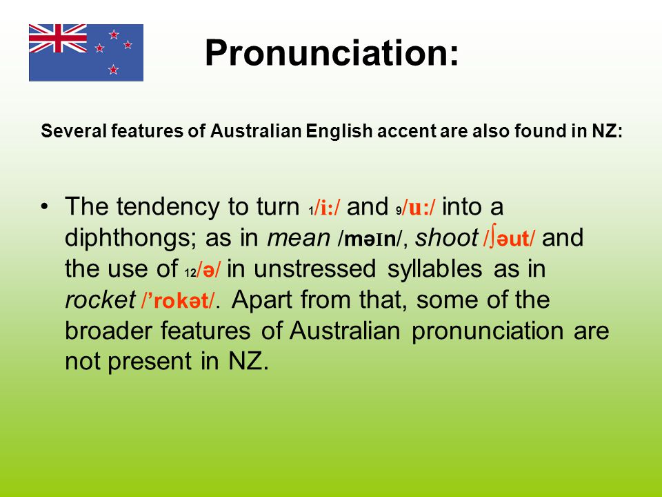 New Zealand English. - ppt video online download