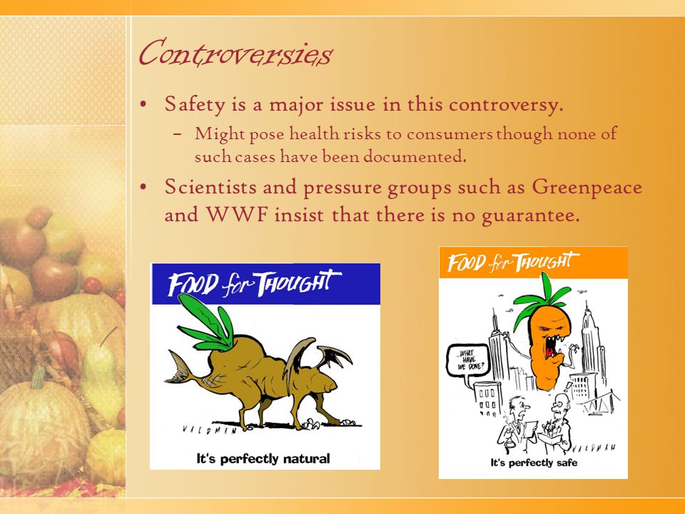 Controversies Safety is a major issue in this controversy.
