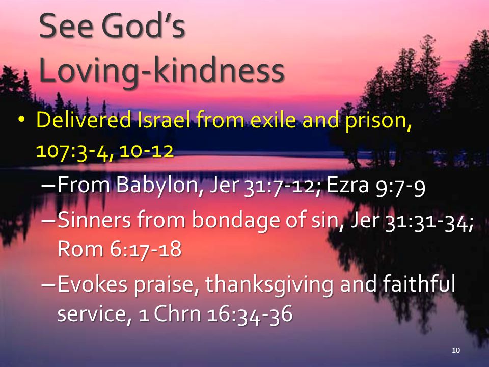 See God’s Loving-kindness