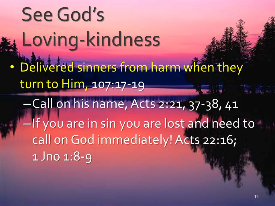 See God’s Loving-kindness
