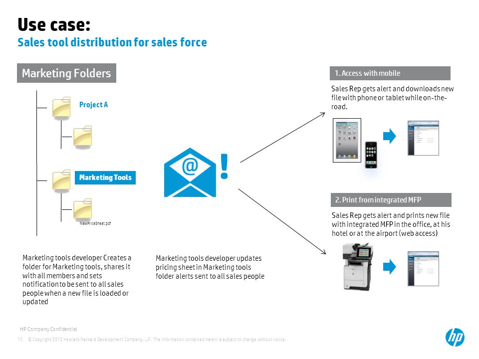 Use case: Sales tool distribution for sales force