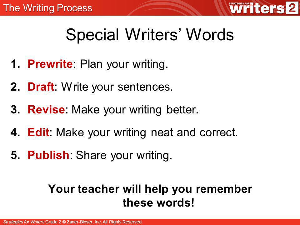 Revise the Words. What is good writing?.