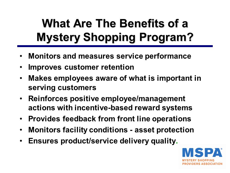 Taking the Mystery Out Of Mystery Shopping - ppt video online download