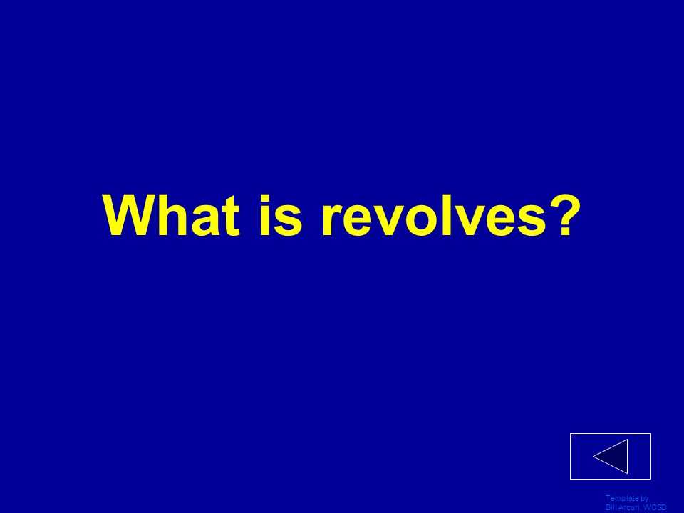 What is revolves Template by Bill Arcuri, WCSD