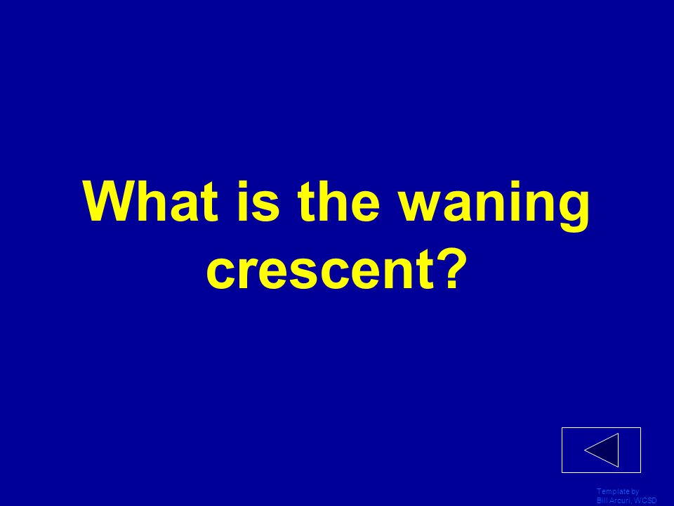What is the waning crescent