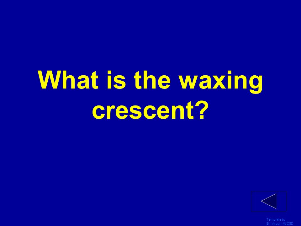 What is the waxing crescent