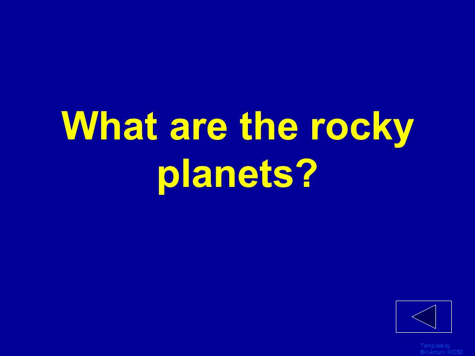 What are the rocky planets