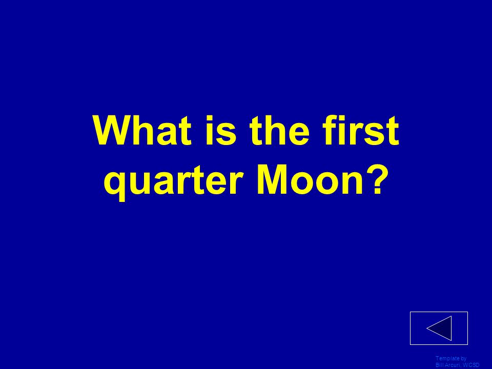 What is the first quarter Moon