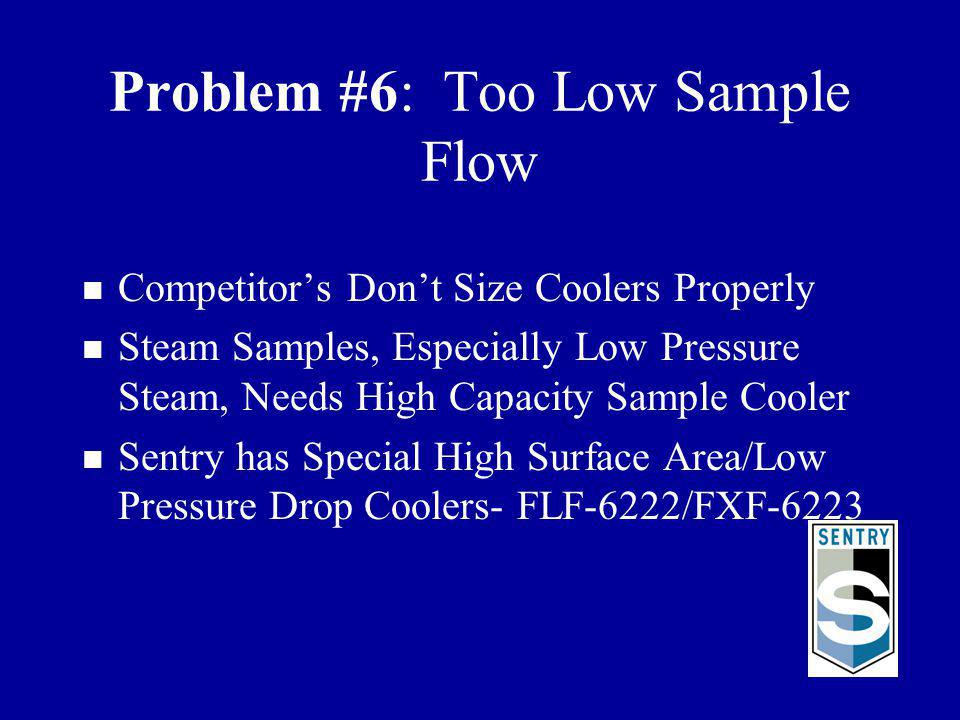 Problem #6: Too Low Sample Flow
