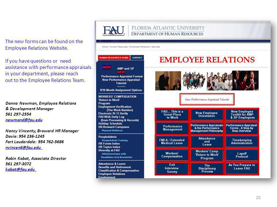 The new forms can be found on the Employee Relations Website.