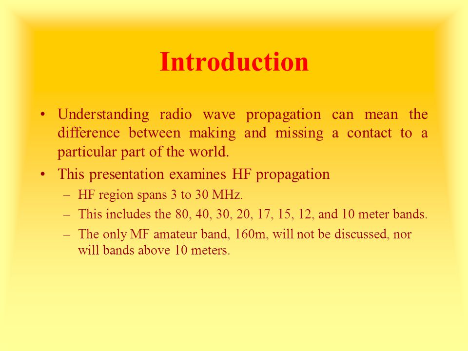 HF Radio Wave Propagation - ppt video online download