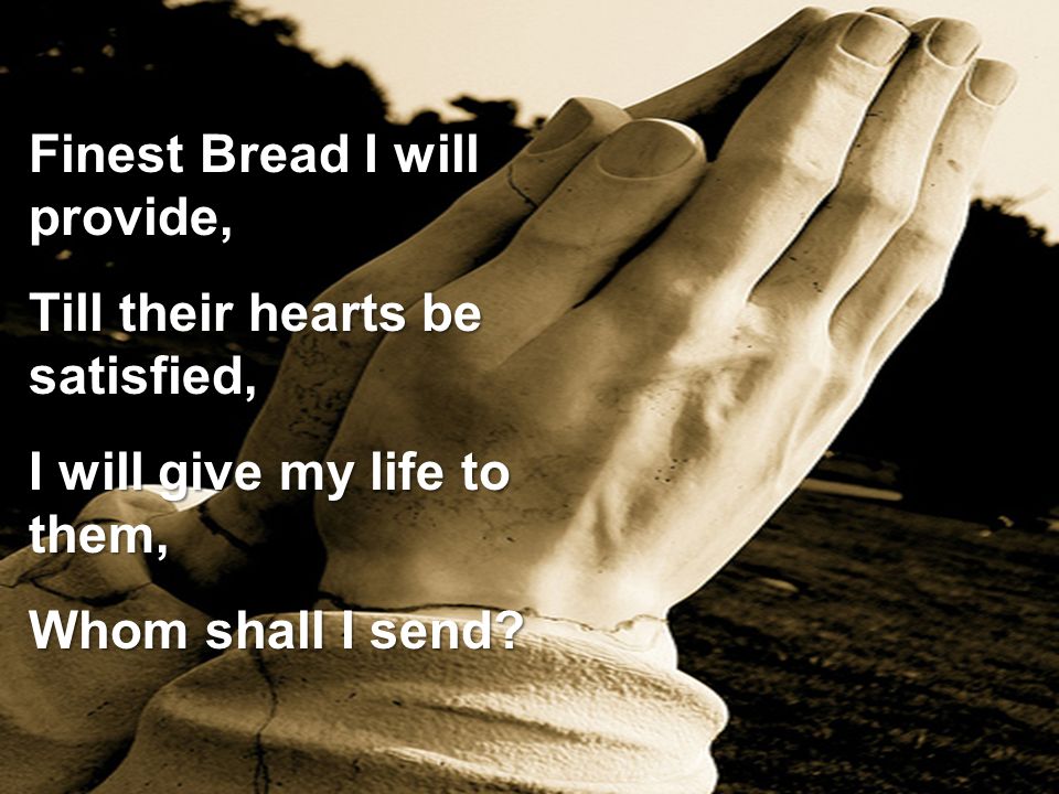 Finest Bread I will provide,