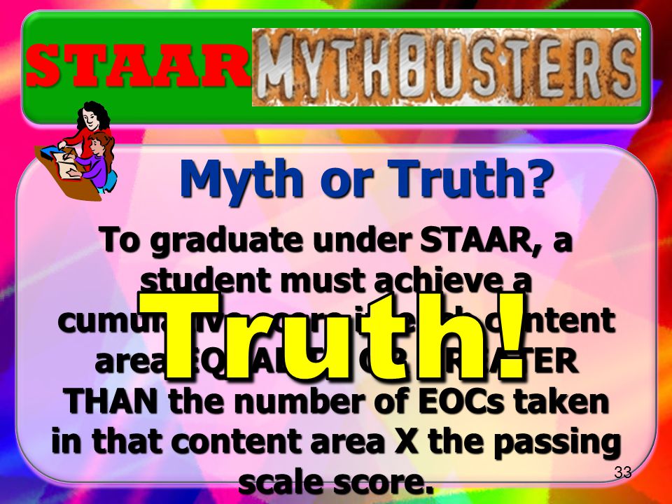 Truth! STAAR Myth or Truth