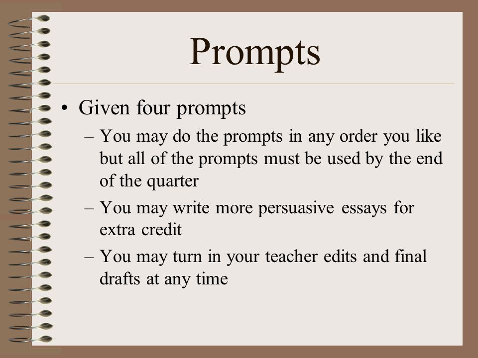 Prompts Given four prompts