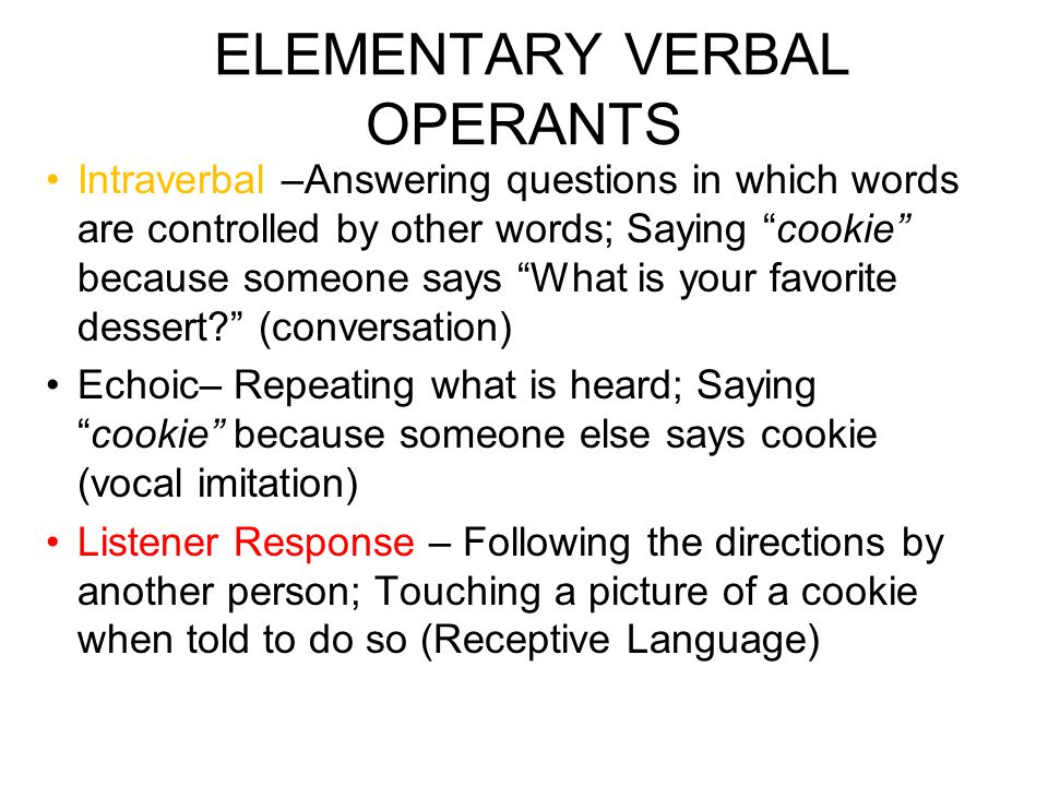 Verbal Behavior For Early Learners FOCUS - Ppt Video Online Download