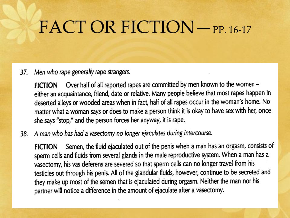 FACT OR FICTION—PP
