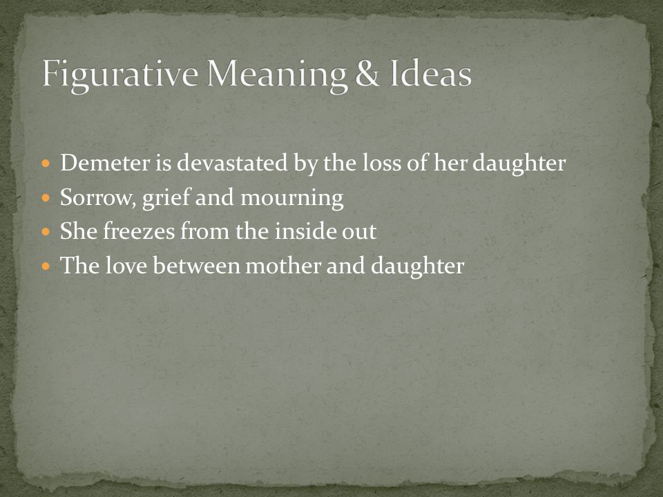 Figurative Meaning & Ideas