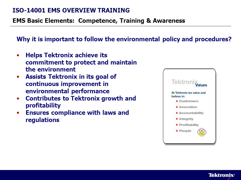 ISO EMS OVERVIEW TRAINING