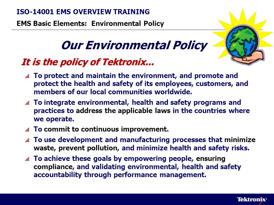 Our Environmental Policy