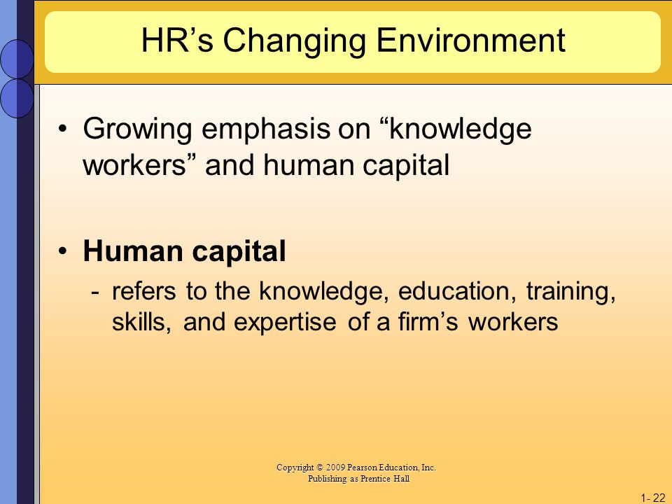 HR’s Changing Environment