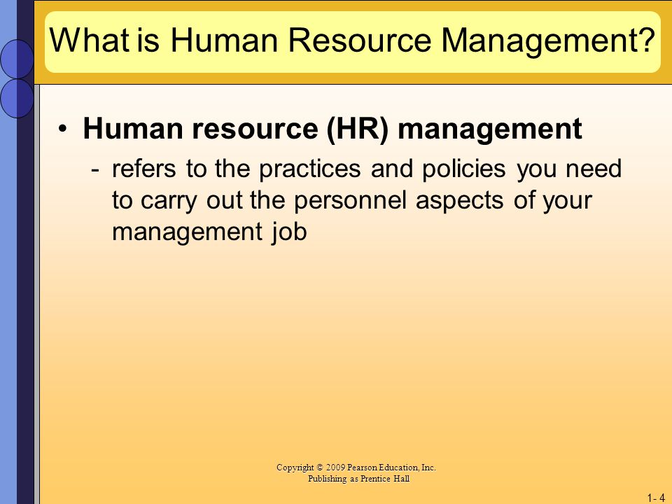 What is Human Resource Management