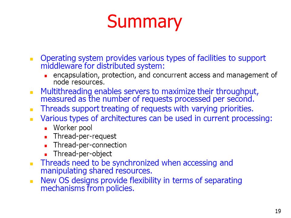 Operating System Architecture And Distributed Systems Ppt Video