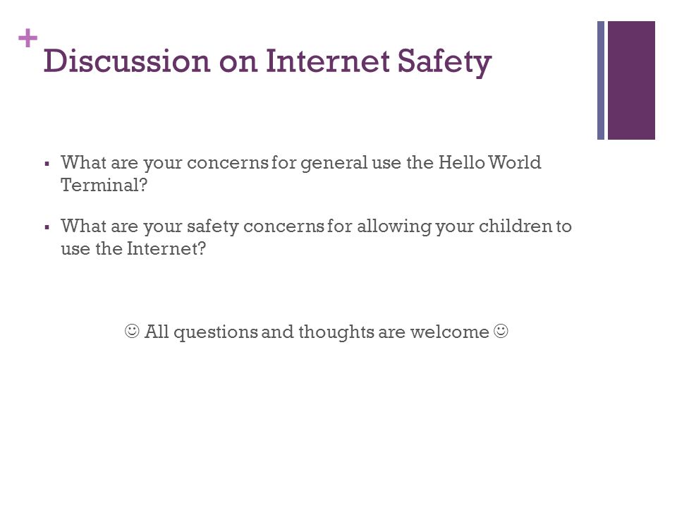 Discussion on Internet Safety