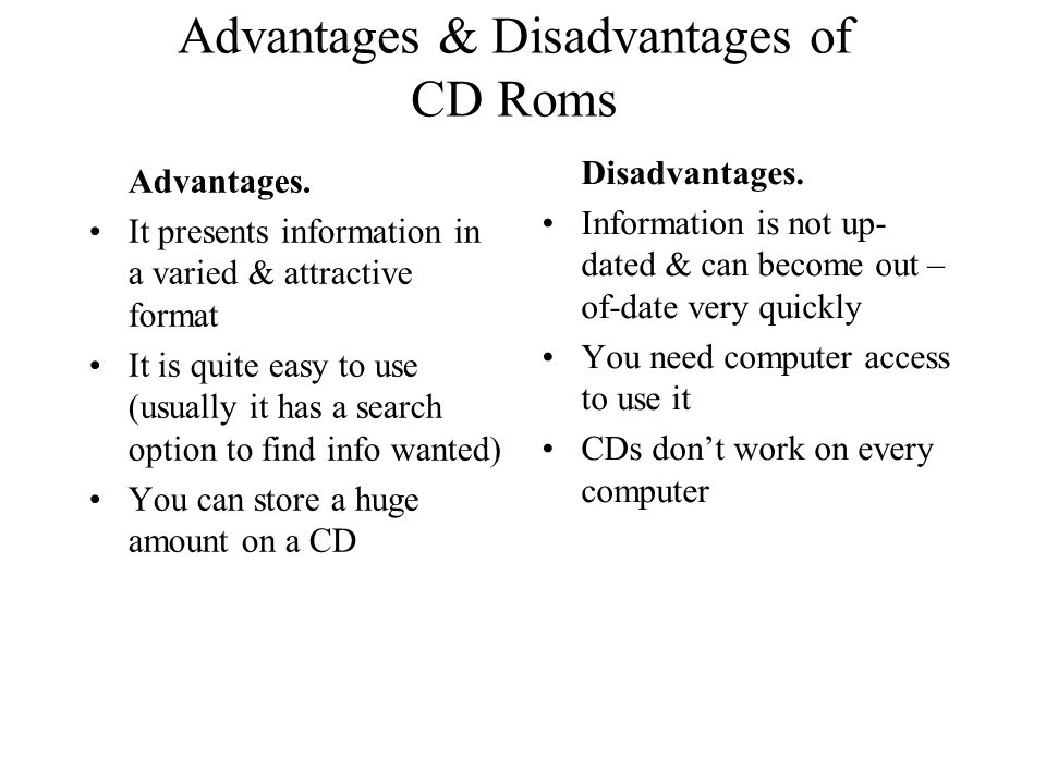 Shopping advantages and disadvantages