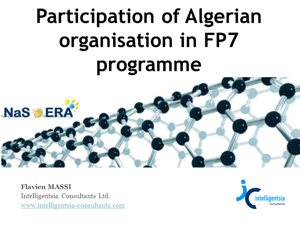 Participation of Algerian organisation in FP7 programme
