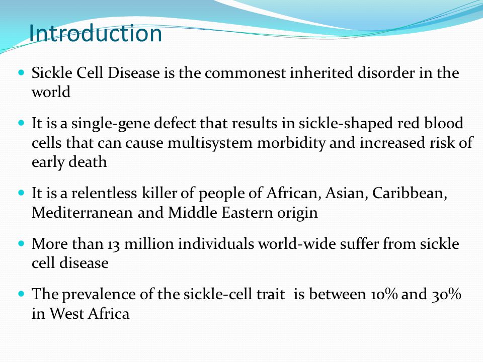Importance Of Early Diagnosis Of Sickle Cell Anaemia Ppt Video Online Download