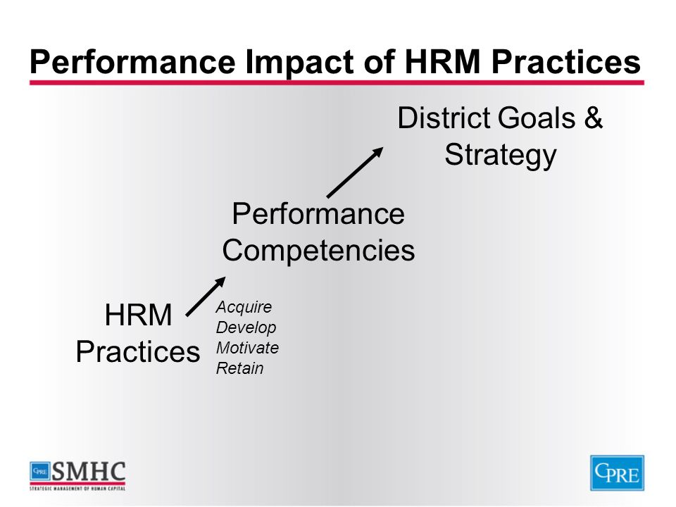 Performance Impact of HRM Practices