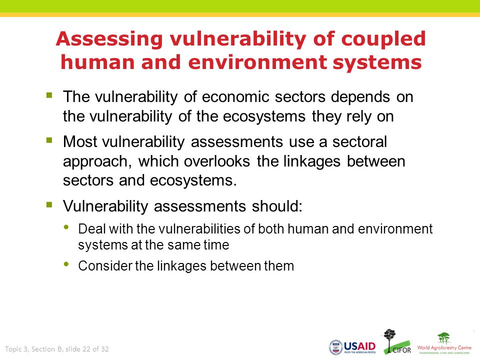 Assessing vulnerability of coupled human and environment systems