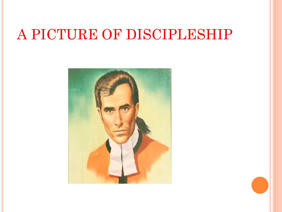 A PICTURE OF DISCIPLESHIP