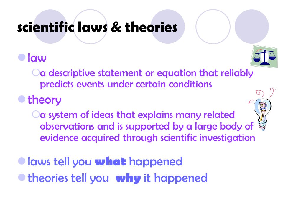 scientific laws & theories