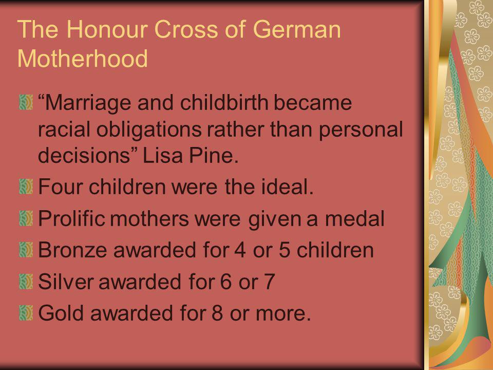 The Honour Cross of German Motherhood