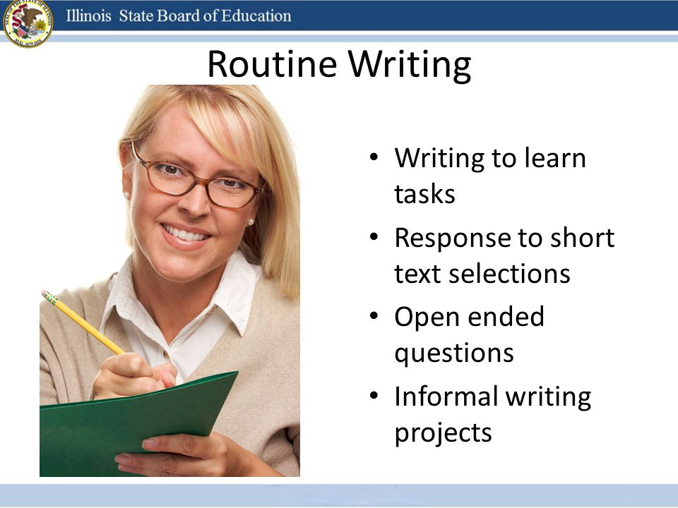Routine Writing Writing to learn tasks