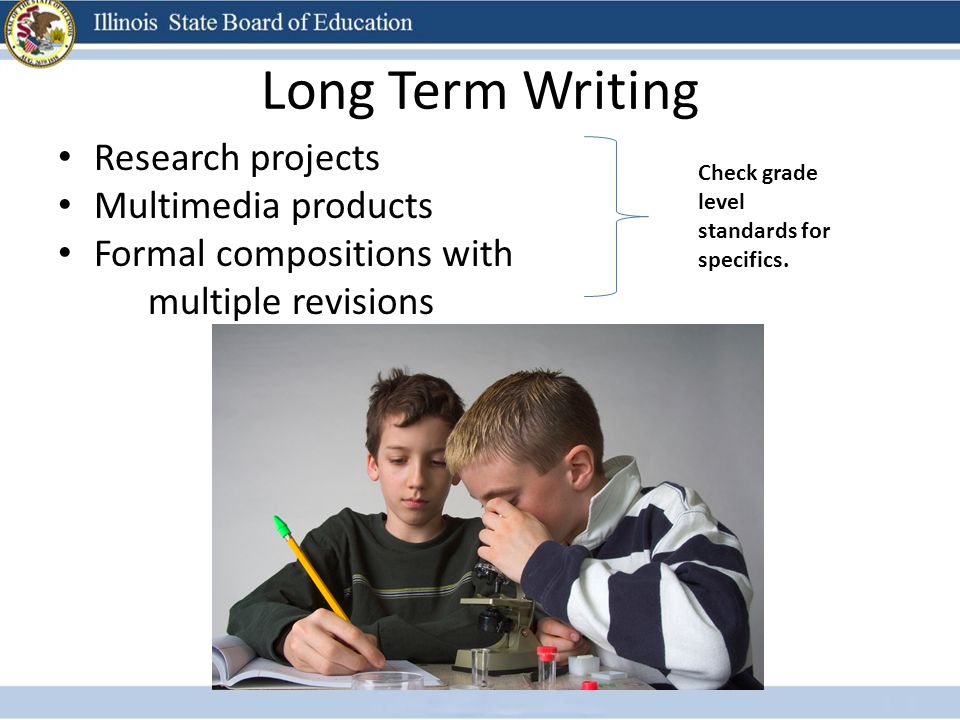 Long Term Writing Research projects Multimedia products
