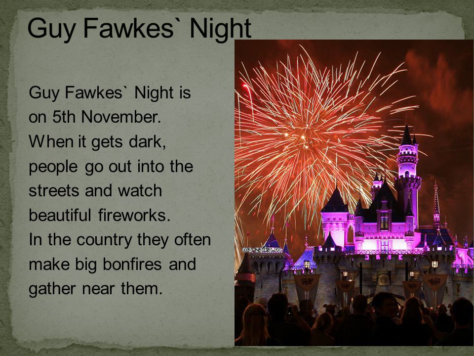Guy Fawkes` Night