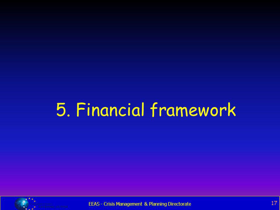 5. Financial framework 17 17
